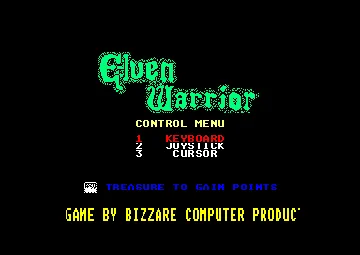 Elven Warrior (UK) (1989) screen shot title